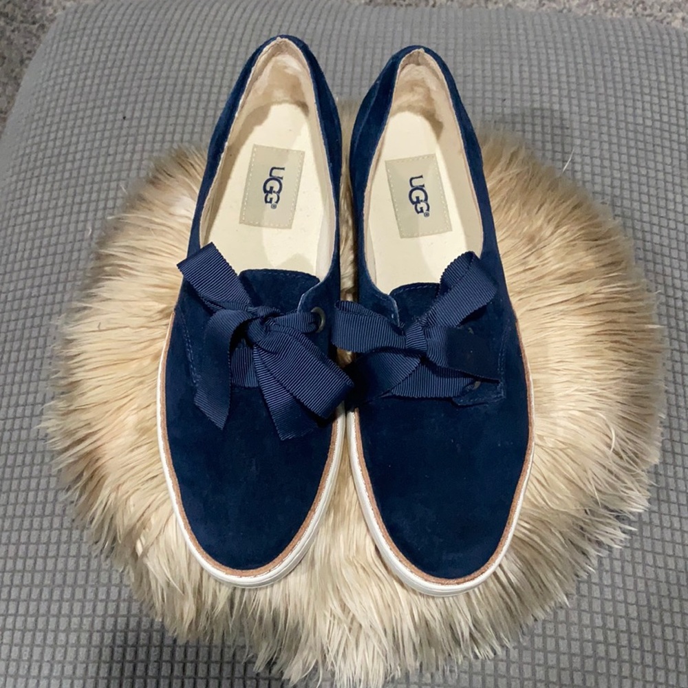 UGG Blue suede shoes! 7.5